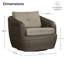 Fauteuil de jardin pivotant Cambelle avec coussins-1436701846-1436701841