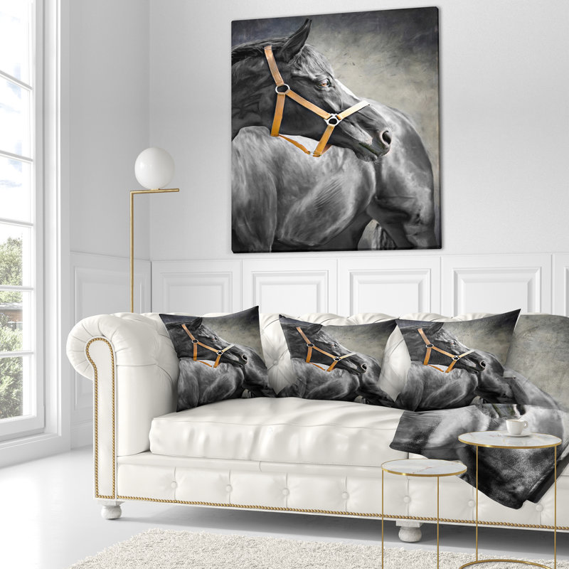 Coussin Black Horse