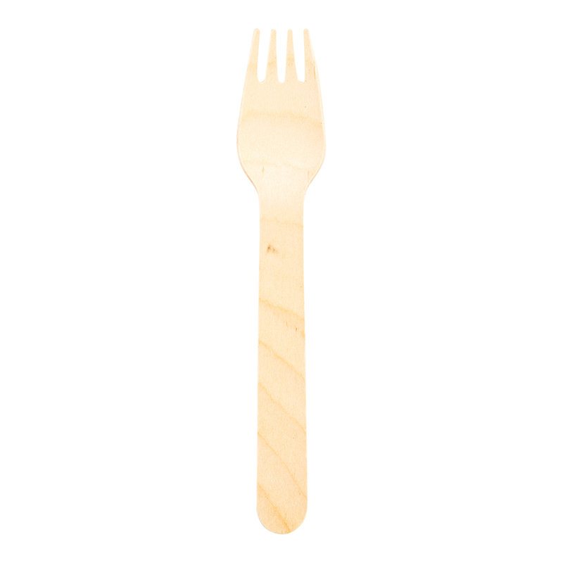 Disposable Wood Forks, 6.5"