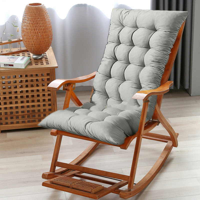 Seat Cushions For Home Use- Tufted Corduroy Floor Cushions For Living Room Tatami-47 Inch, Gray