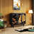 Gold silk peacock design solid wood sideboard-104387410