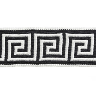 Greek Key Braid Geometric Fabric