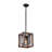Dempster 1 - Light Lantern Square Wood Farmhouse Pendant Lamp