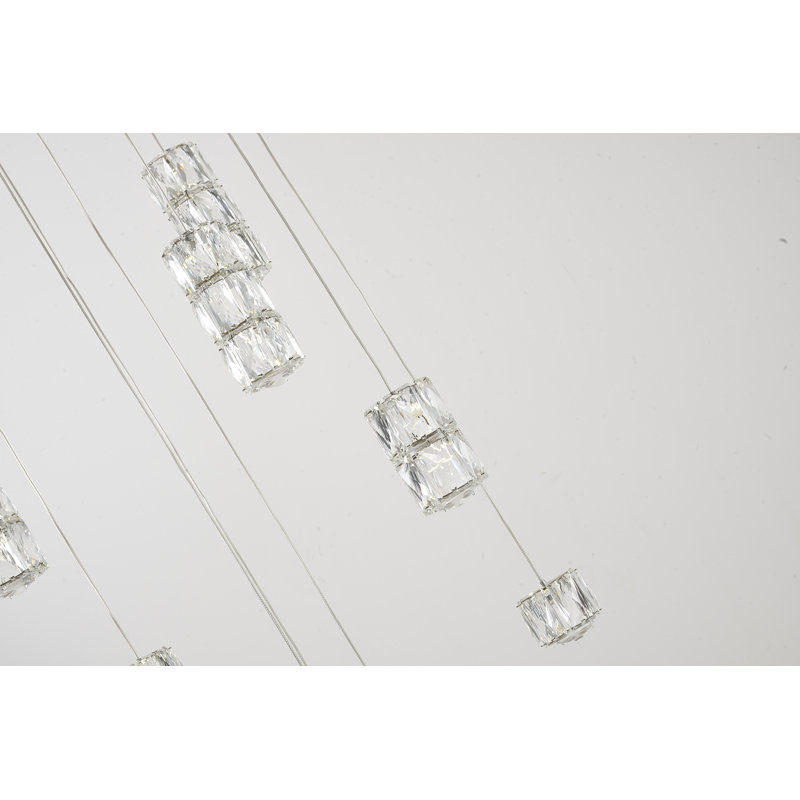 Luminaire suspendu moderne en cristal DEL