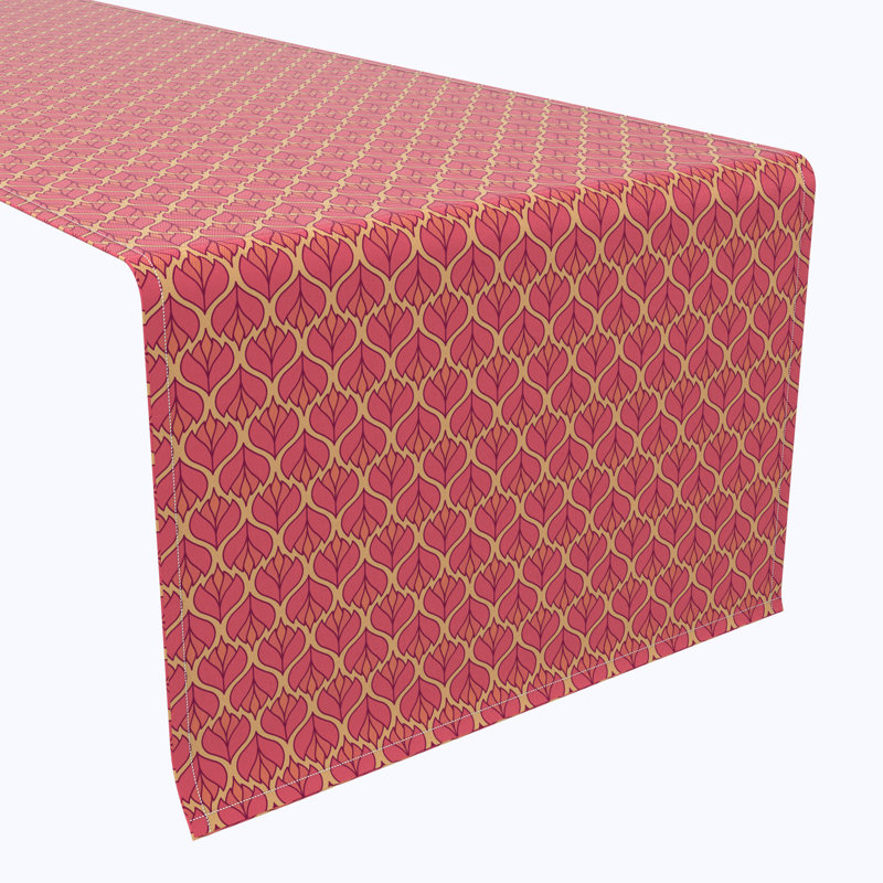 Floral 106 Cotton Table Runners, 90" x 16"