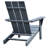 Dark Grey Outdoor Chair Of 2 And Table, All - Weather Fire Pit Chair, Ergonomic Patio Lawn For Garden, Water Long Lasting Frame With Balcony Garden In Grey,