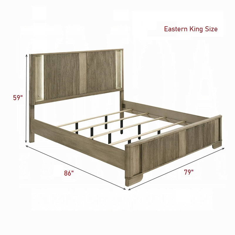 Lit de style contemporain, King