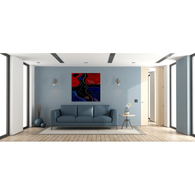 Un chemin bien choisi - reproduction sur toile tendue, H 12 po x l 12 po x P 1,5 po