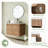 30'' Wall-Mounted Floating Bathroom Vanity with Quartz Top
