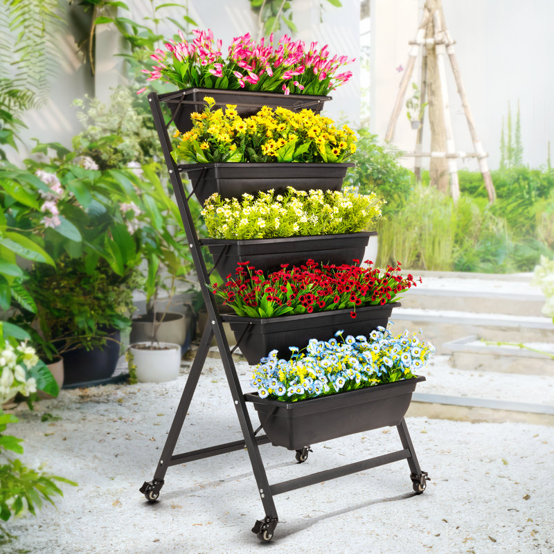 Jardin vertical Oliviamae, Noir, H 52 po x l 26 po x P 26 po