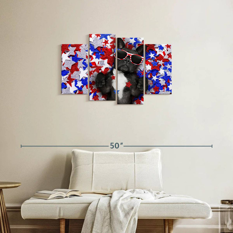 Bouledogue français américain Brampt, H 22 po x l 36 po