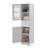 Tall Bathroom Cabinet, Freestanding Storage Cabinet With Drawer And Doors, MDF Board, Acrylic Door, Adjustable Shelf, White-1262337287