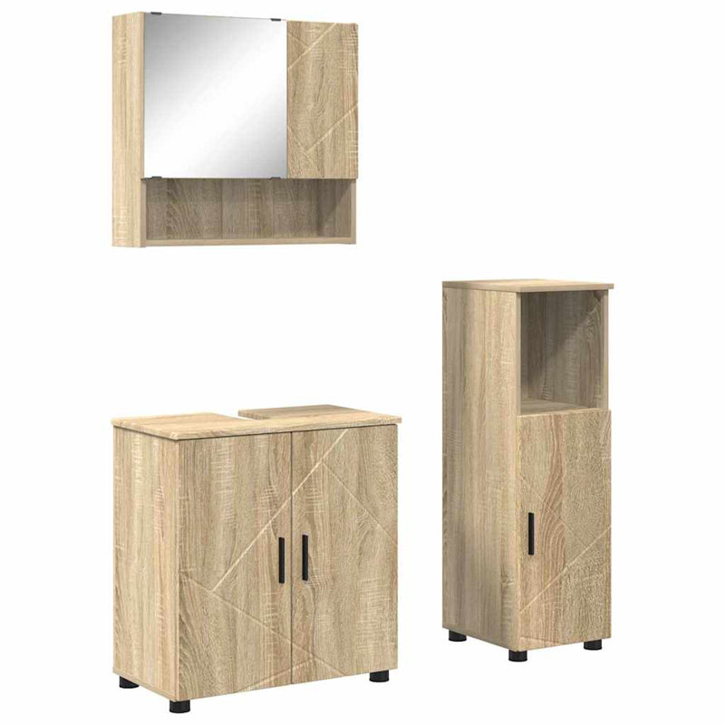 Bathroom Furniture Suite, Light Wood