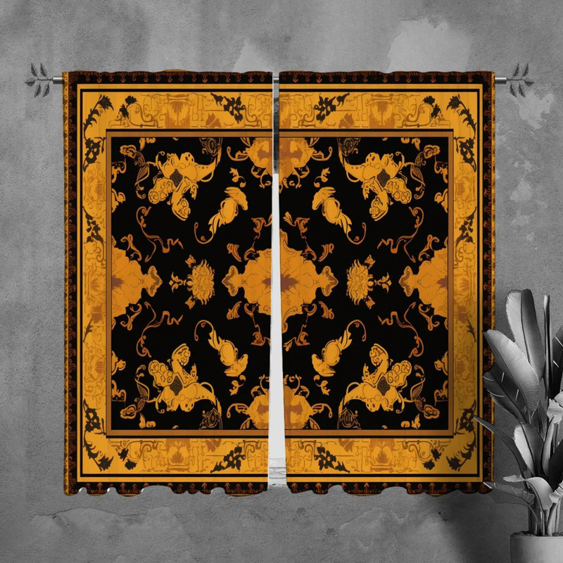 Paire de rideaux obscurcissant en polyester Sevynn, L 40 po x H 61 po