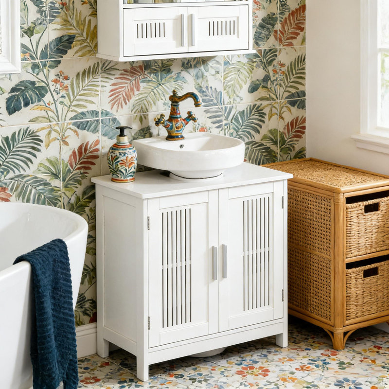 Armoire de salle de bain Home, Blanc