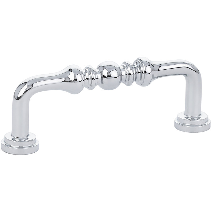 Spindle 6" Center to Center Bar Pull, Polished Chrome, 3"
