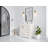 Boston 36 In. W X 22 In. D Left Offset Sink Bathroom Vanity In Alabaster With Cove Edge Quartz-109318156