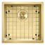 Noah Plus 18" L x 18" W Undermount Kitchen Sink with Sink Grid and Basket Strainer-1063711807