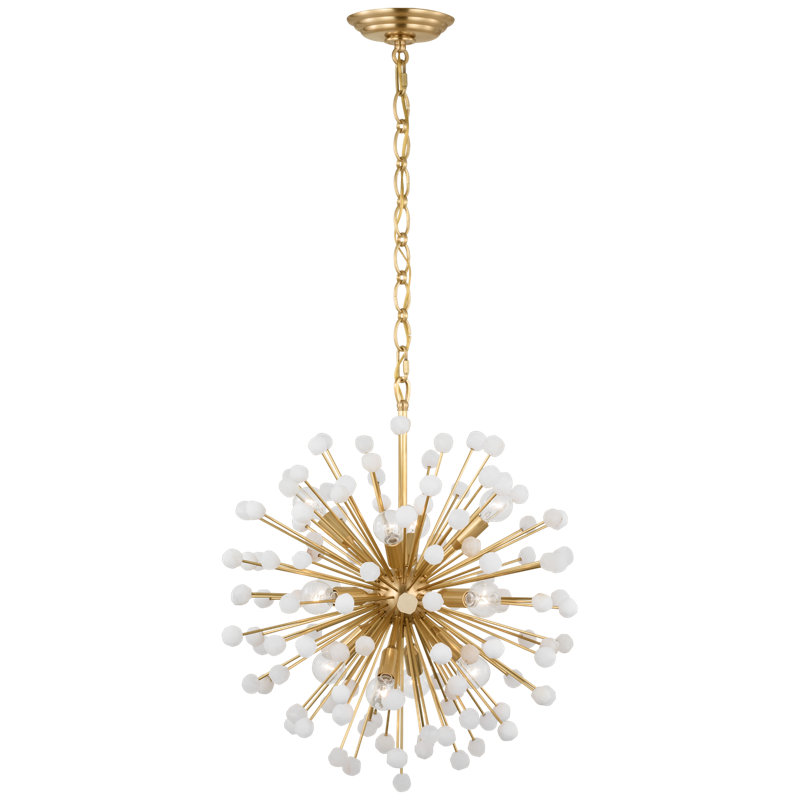 Lys 12 - Light Solid Brass Chandelier by Suzanne Kasler