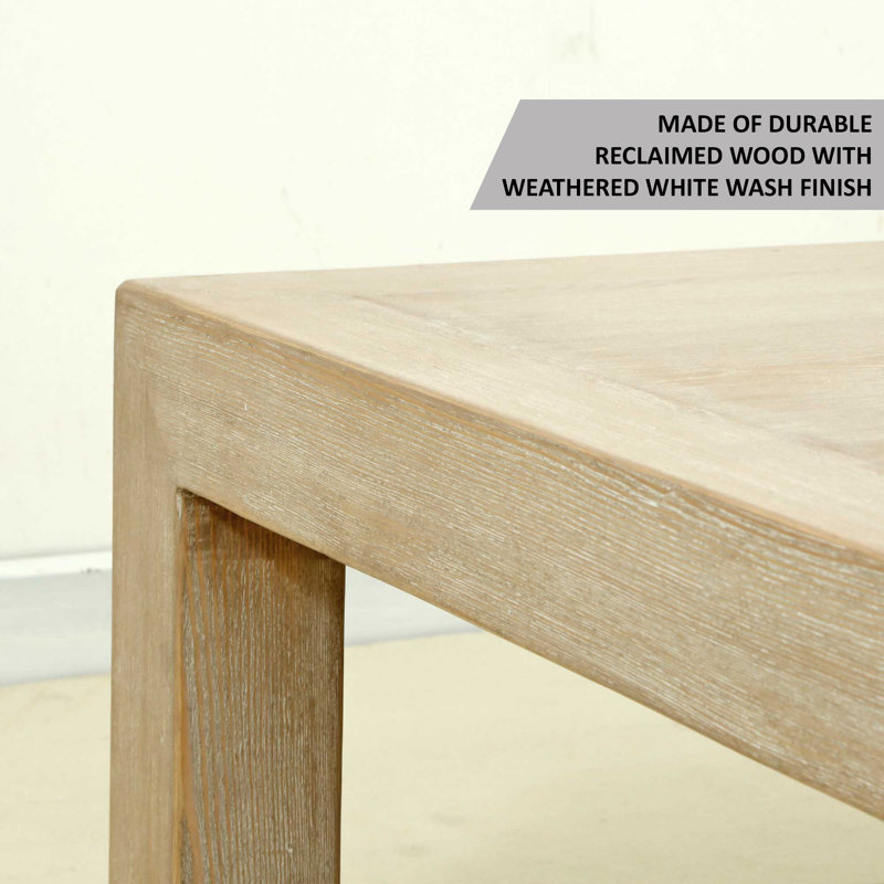 Natsumi Solid Wood Coffee Table, White