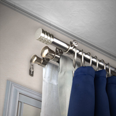 Carlingcott Steel Adjustable Triple Curtain Rod
