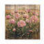 Pivoines par le champ de récoltes II - impression de pivoines sur bois de pin naturel-1392315975