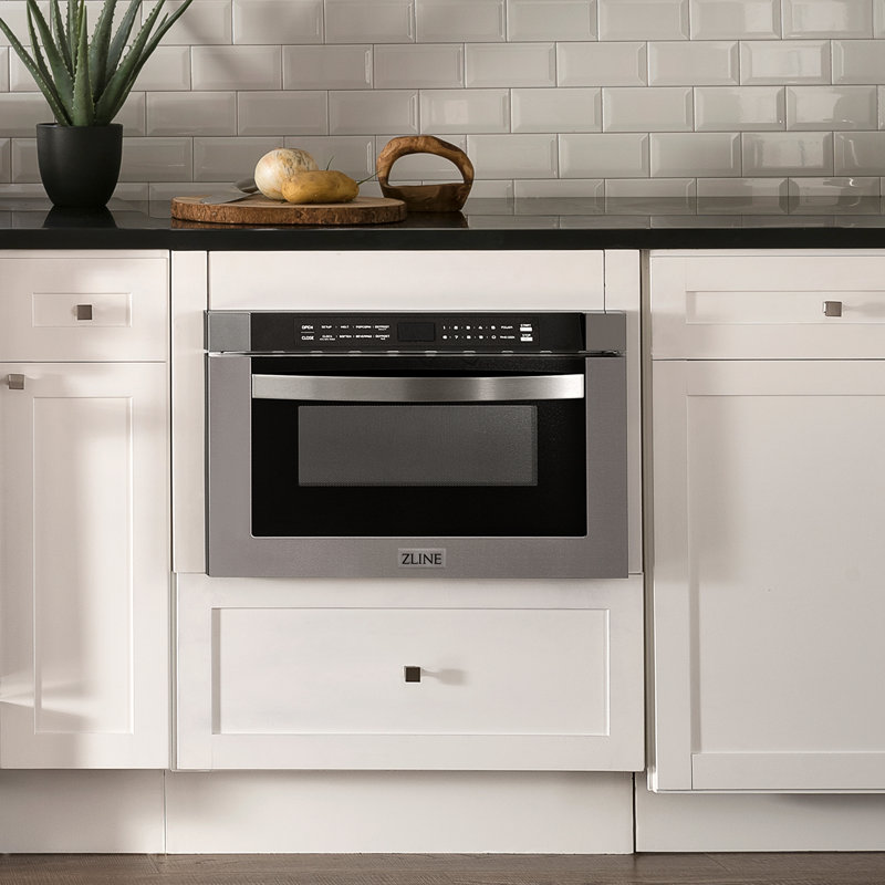 ZLINE 24 in. 1.2 cu. ft. Built-in Microwave Drawer, Stainless Steel