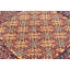 Tapis oriental tribal 5 x 9 de conception mauve et bleu marine One-of-a-Kind
