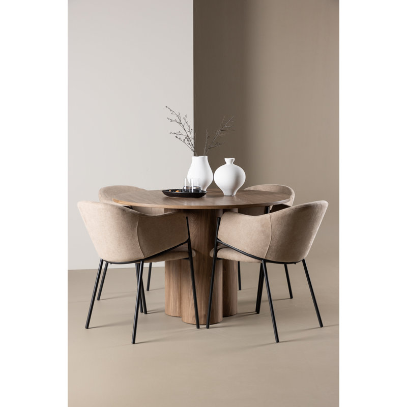 Highgate 4 -Person Dining Set, Brown
