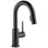 Trinsic Matte Black Swivel Bar Sink Faucet with Pull Down Sprayer, Modern Single Hole Prep Sink Faucet, Single Handle, Matte Black
