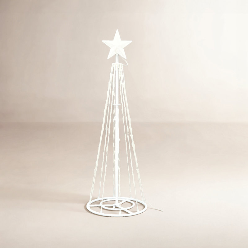 Artificial Christmas Tree with 300 Multi-Colored LED Lights,, 86" H x 28" W x 28" D