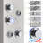 44.8 Shower Panel With Fixed Shower Head