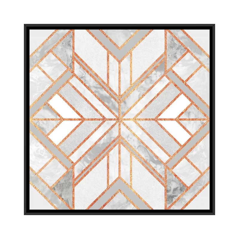 «Marble Dream» par Elisabeth Fredrikson, impression sur toile tendue sur châssis, H 26 po x l 26 po x P 1,5 po, Pas de tapis