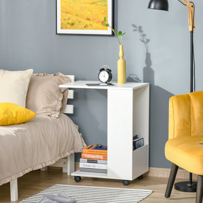 Brigitte 76cm H x 60cm W Book Cart with Wheels
