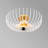 Modern White Chandelier, Metal Body, 14.2 in Diameter x 4.7 in Height | E27 Socket, Max 40W | Stylish Solid Color Design, IP20 Rated | Perfect for Dining Rooms, Living Spaces & Glam Home Interiors-440760425-440760430