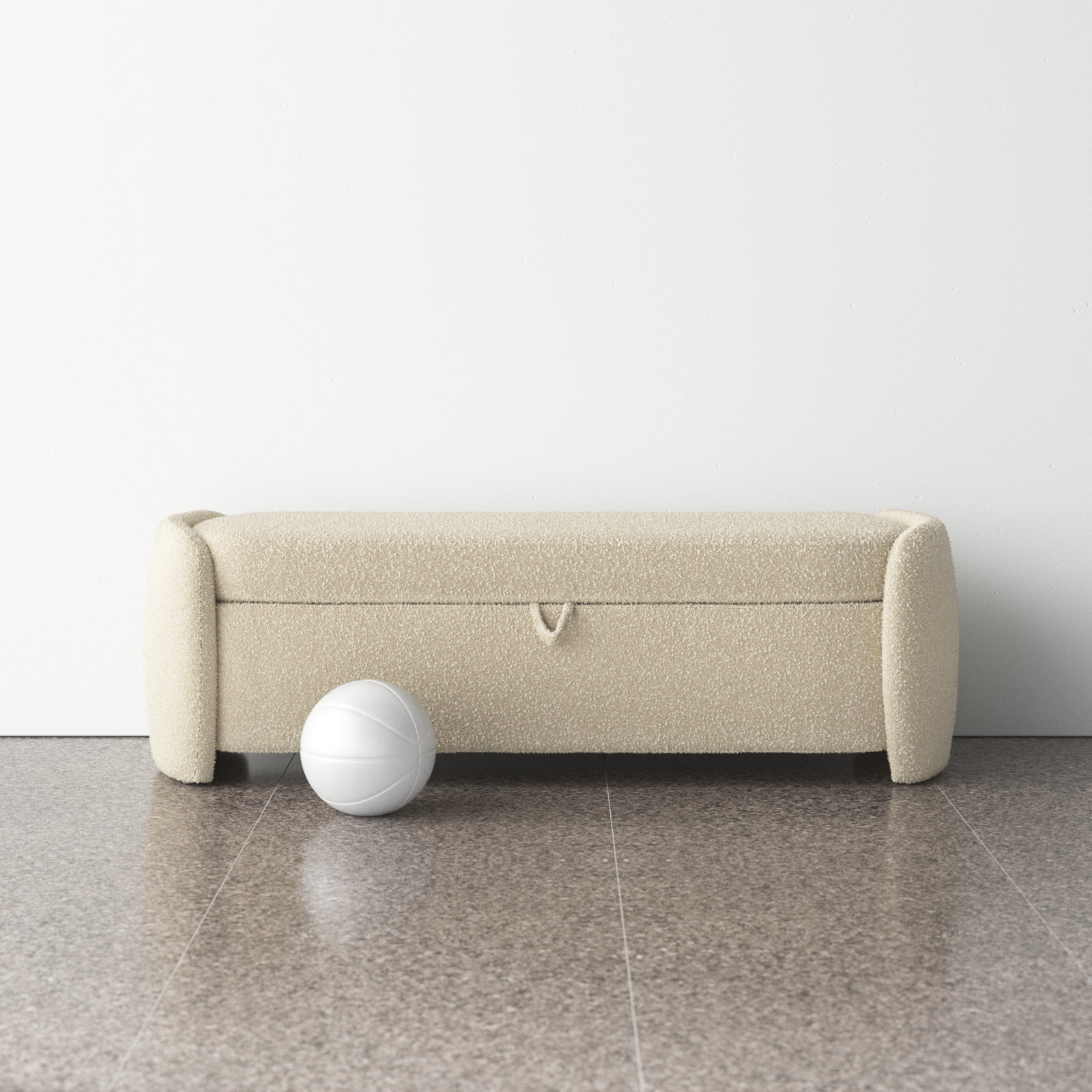 Kalevi 60" Bedroom Bench, Oatmeal