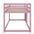 Twin-Size Tiered Floor Bunk Bed Complete With A Ladder For Convenient Climbing-1694211891