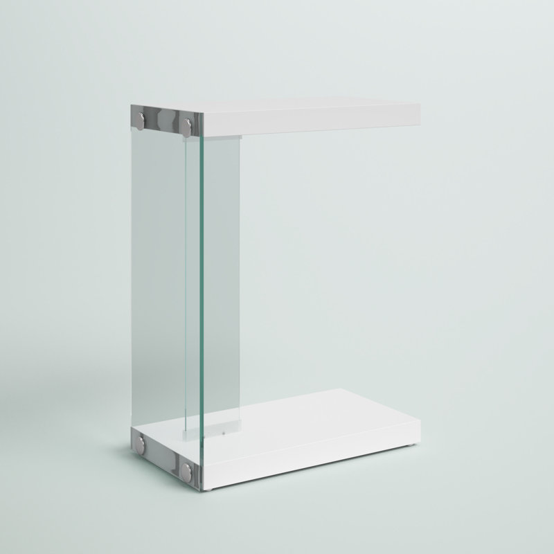 Amedee End Table, White