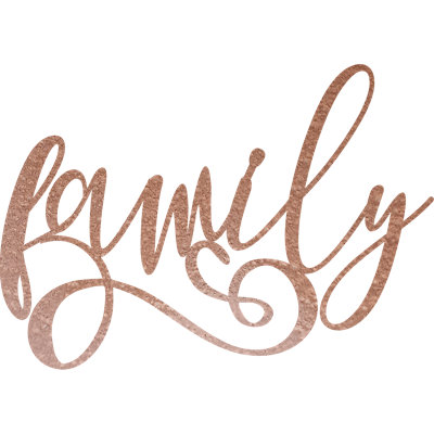 Family Cursive Wall Décor