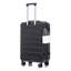 20 po / 24 po / 28 po 3 pièces / ensemble en valise à roulettes ABS, couleur assortie, avec serrure à combinaison (noir)-132055988
