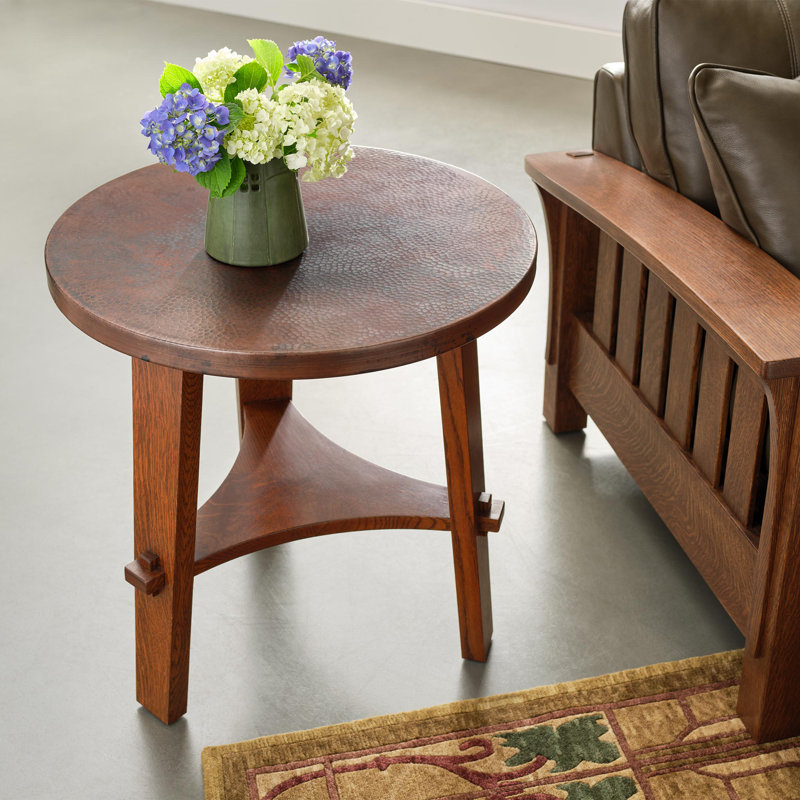 Copper-Top Side Table