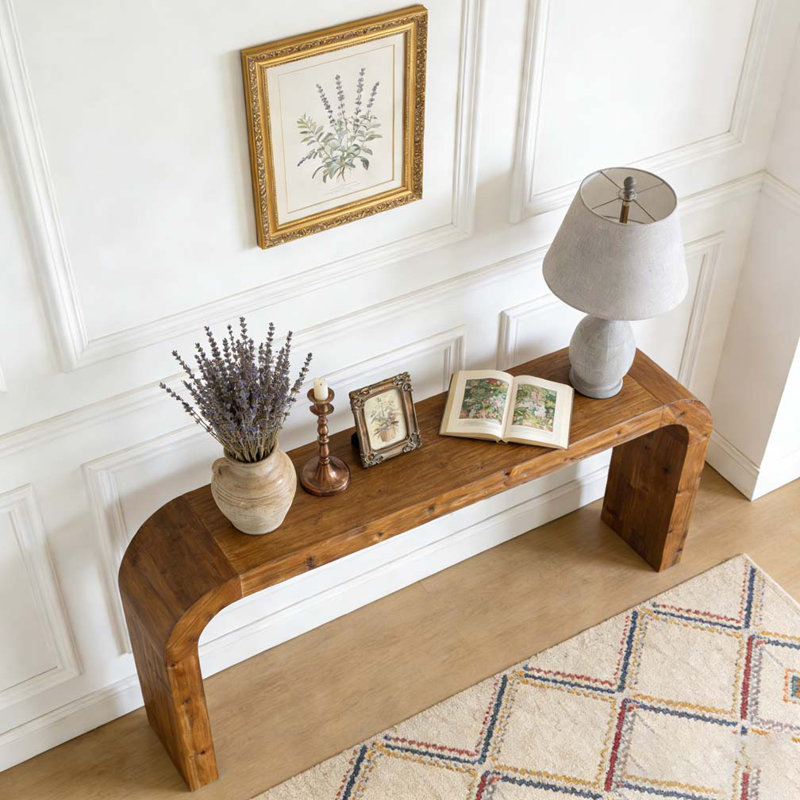 Farmhouse Wood Sofa Table