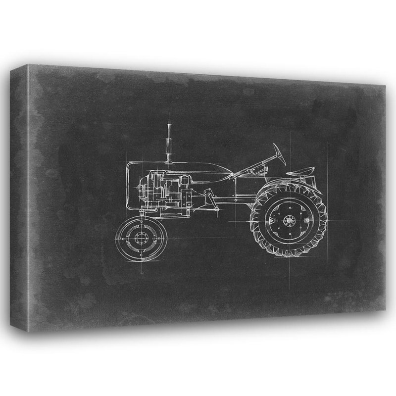Ophelia & Co., Harper, Ethan, art sur toile tendue sous le titre: Tractor Blueprint III, H 28 po x l 36 po