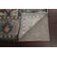 Tapis oriental bleu / noir en laine