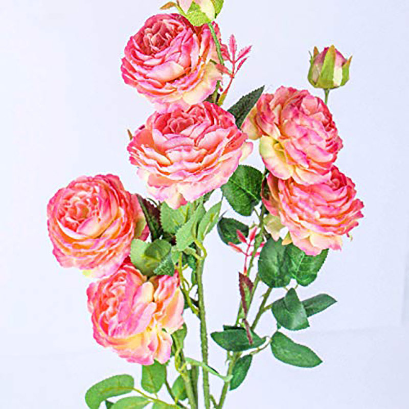 Silk Peonies Arrangement, Dark Pink