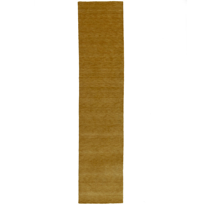 Gibsonton Hand Loomed Gabbeh Rug, 100% Wool, Solid Color, Fade & Stain Resistant, Durable, All Sizes, India-Made.