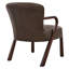 Fauteuil d'appoint rembourré en similicuir Arden espresso-969159937-969159938