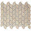 Carreau de mosaïque géométrique en aluminium mat 12,21 po x 13,39 po Silvleaf-60816845