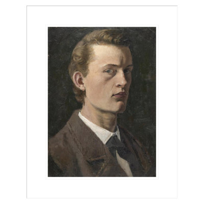Self-Portrait by Edvard Munch -Framed Giclee Print