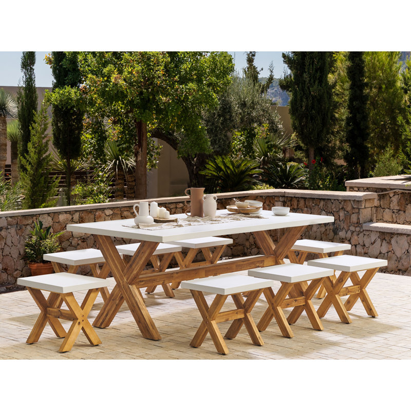 Valladares Acacia Outdoor 45cm Stool